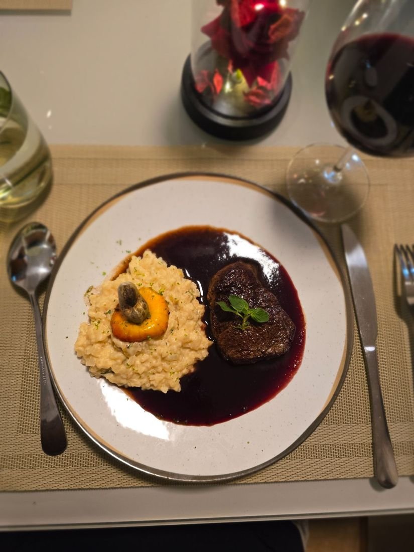 Jantar romântico em casa