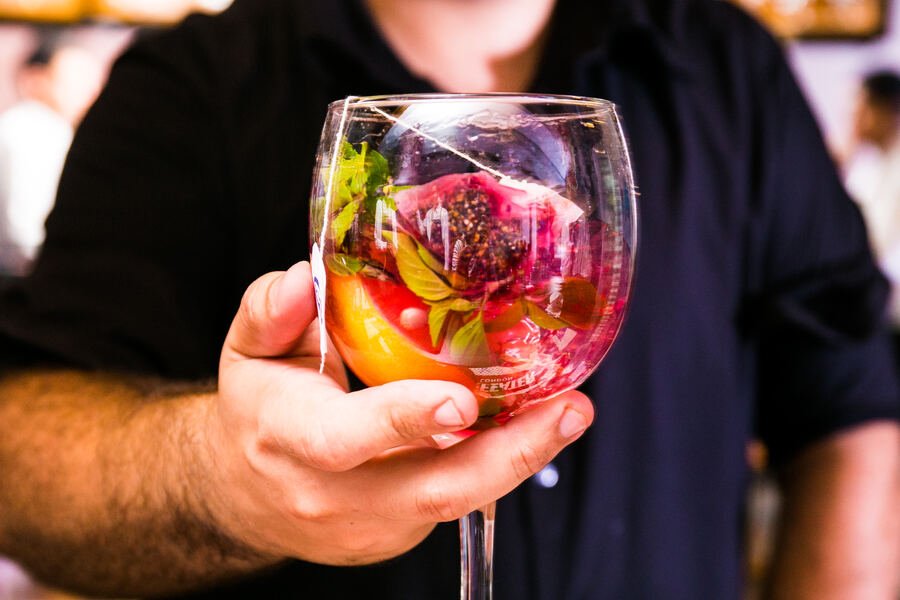 Gin tônica botânico