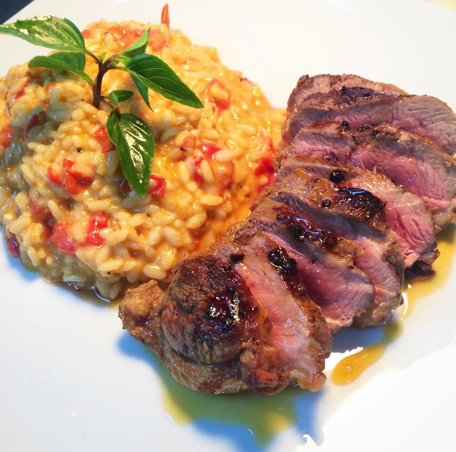 Pato com risoto